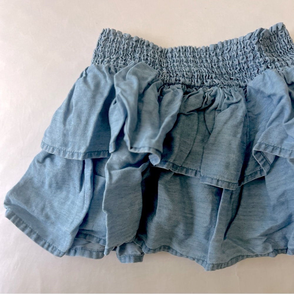 Blue Ruffled Skirt - Picture 2 of 4